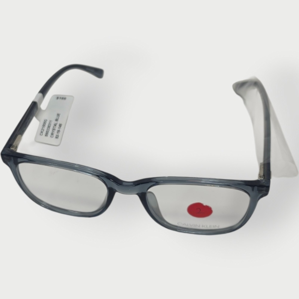 NEW‎ Calvin Klein CK21500g Eyeglass Frames Crystal Blue. 52-19-145 NWT NO LENSES